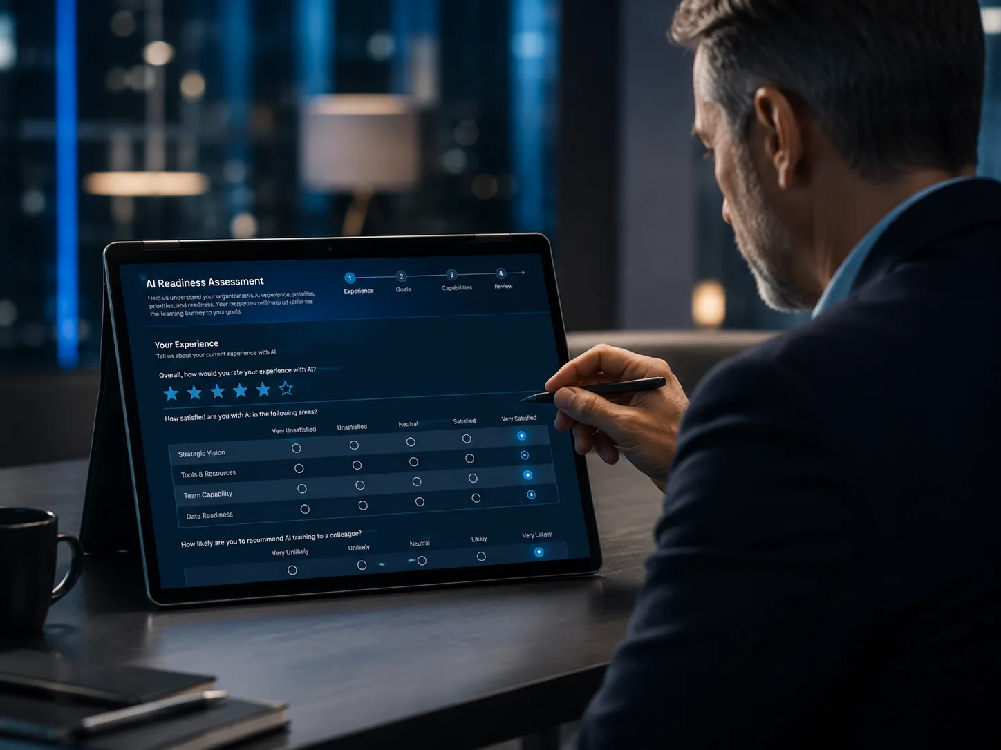 One-on-one leadership AI assessment