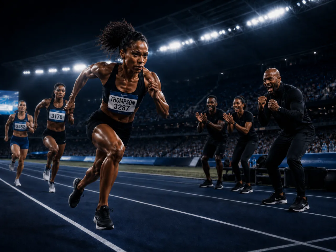 Athlete training in a data-driven performance lab
