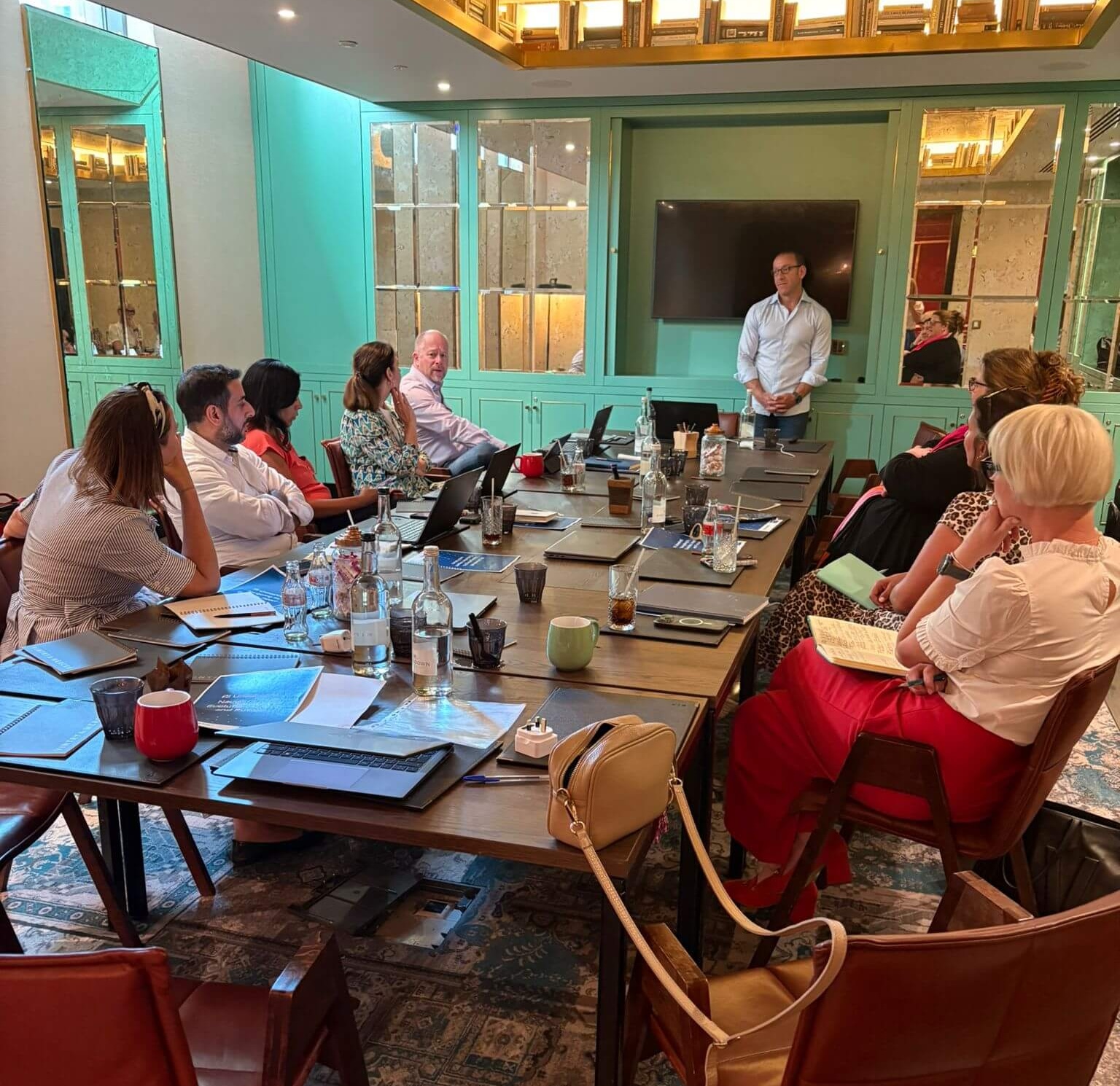 Participants working hands-on during a half-day AI workshop